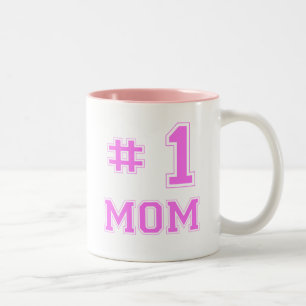 #1 Mum (Number One Mum) Two-Tone Coffee Mug