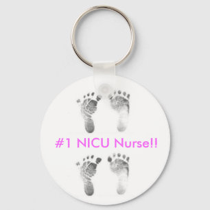 #1 NICU Nurse Key Ring