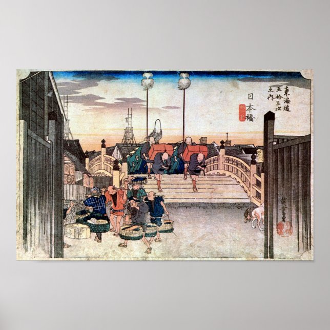1. Nihonbashi, Hiroshige Poster (Front)