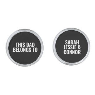 #1 Number One Dad Father's Day  Cufflinks