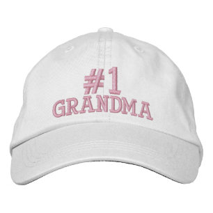 #1 Number One Grandma Embroidered Cap