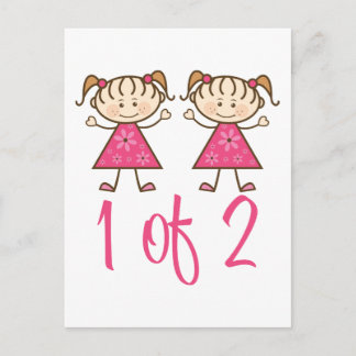 1 Of 2 Pink Girls Postcard