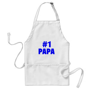 #1 Papa (Blue) Standard Apron