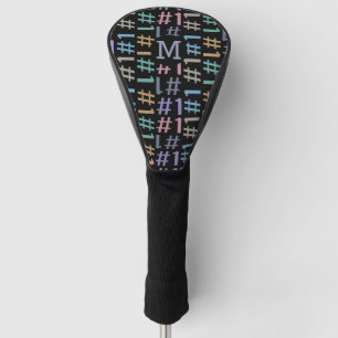“# 1” Pattern custom monogram driver cover