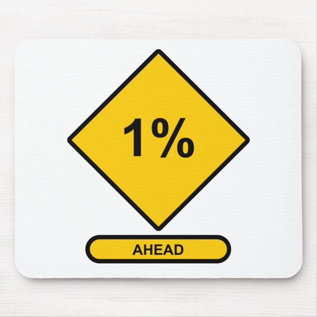 1 Percent Ahead Mouse Pad (Front)