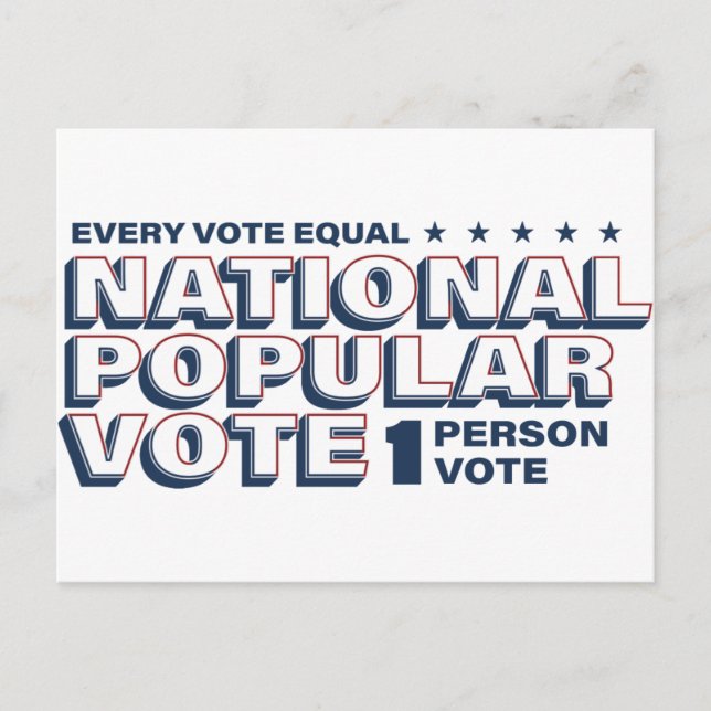 1 Person 1 Vote Postcard (Front)