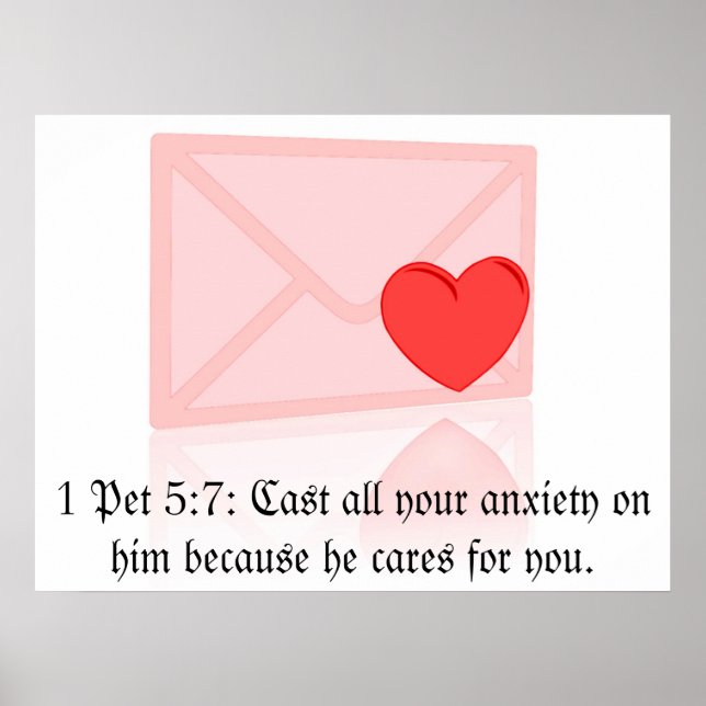1 Pet 5:7 Poster (Front)