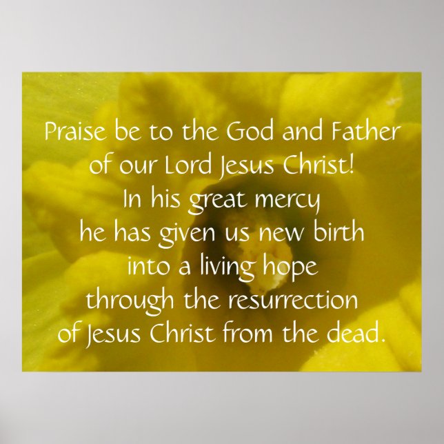 1 Peter 1:3 Poster (Front)