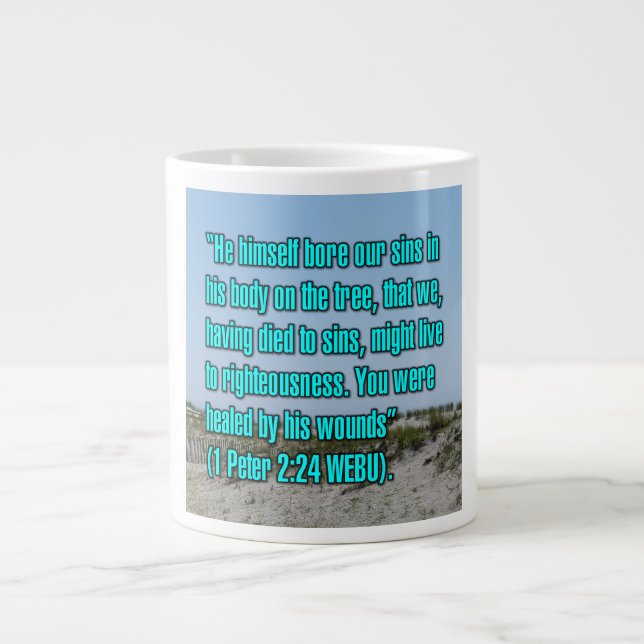 1 Peter 2:24 WEBU Mug (Front)