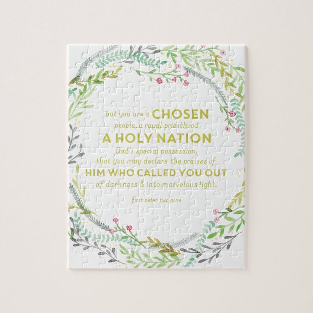 1 Peter 2:9 Jigsaw Puzzle (Vertical)