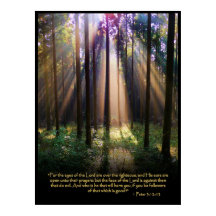 1 Peter 3:12-13 Christian Bible Verse Poster
