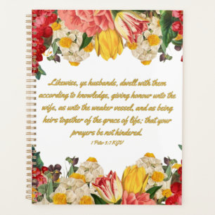 1 Peter 3:7 Bible Verse Calendar Planner
