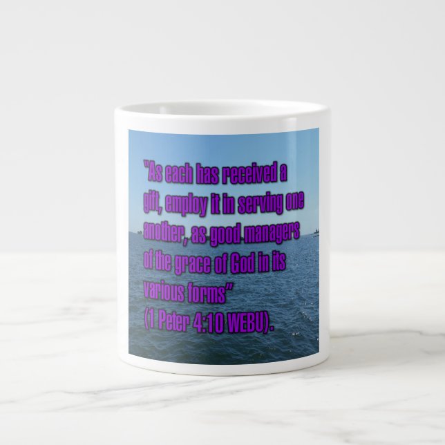 1 Peter 4:10 WEBU Mug (Front)
