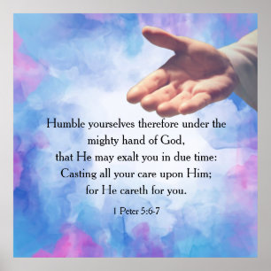 1 Peter 5:6-7  Poster