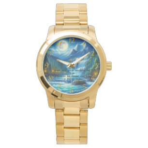 1 Peter 5:7 Gold Christian Faith Prayer Watch