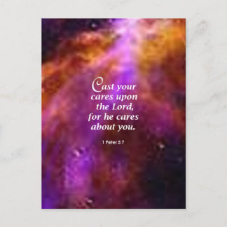 1 Peter 5:7 Postcard