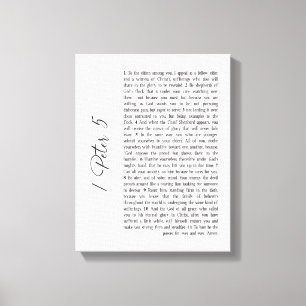 1 Peter 5 Bible Verse Scripture Wall Art