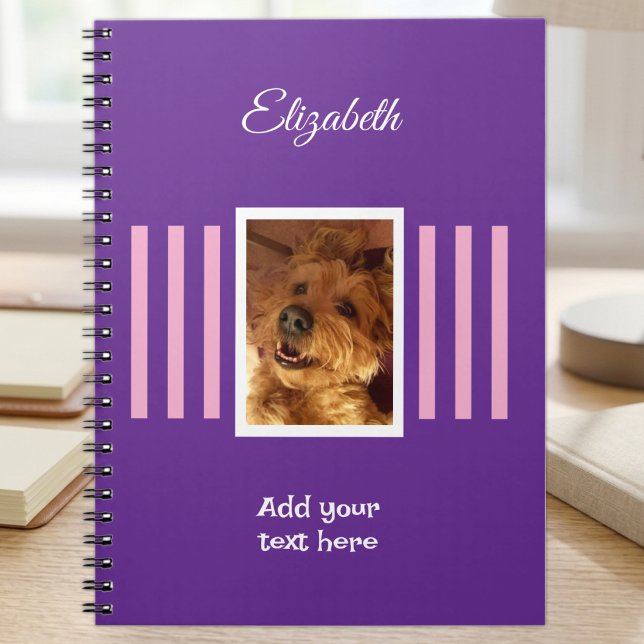 1 photo name text pink purple notebook (Creator Uploaded)