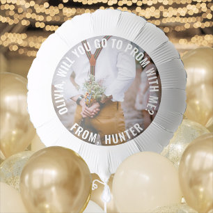1 Photo Prom or HOCO Proposal Cute Promposal Idea Balloon
