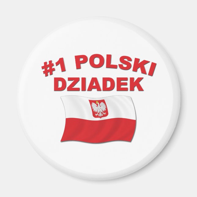 #1 Polski Dziadek Magnet (Front)