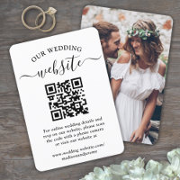 1 QR Code Wedding Website Elegant Photo Enclosure