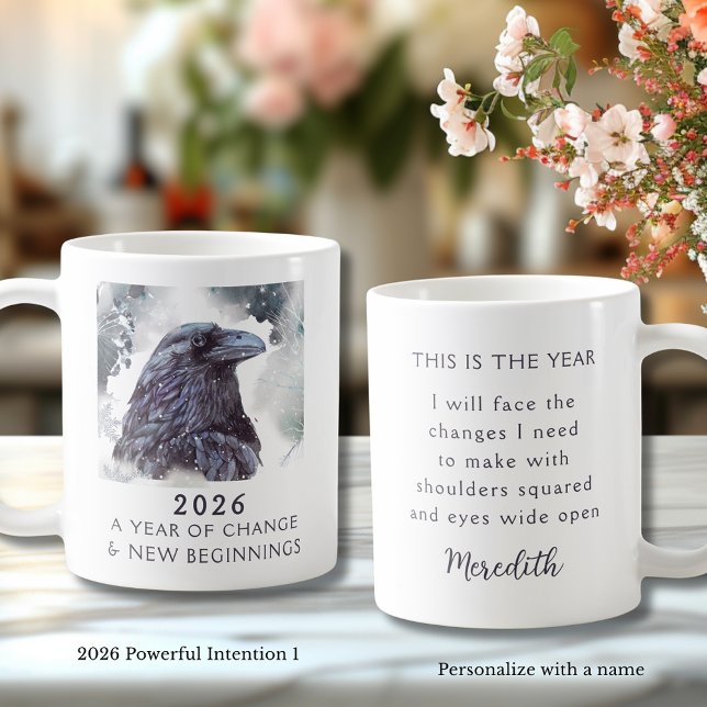 1. Raven 2026 Year of Change Powerful Intention Coffee Mug (Raven 2026 Year of Change and New Beginnings Powerful Intention 1 Coffee Mug)