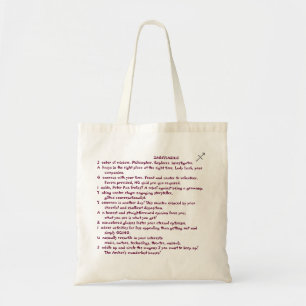 1-SAGITTARIUS Nov 22-Dec 21 tote bag poem