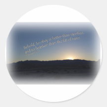 1 Samuel 15:22 Sunset White Border