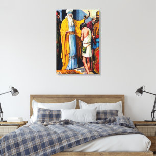 1 Samuel 16:1-13 Samuel Anoints David as King canv Canvas Print
