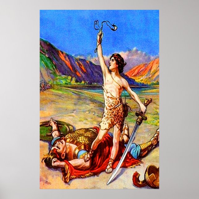 1 Samuel 17 David Defeats A Giant poster (Front)