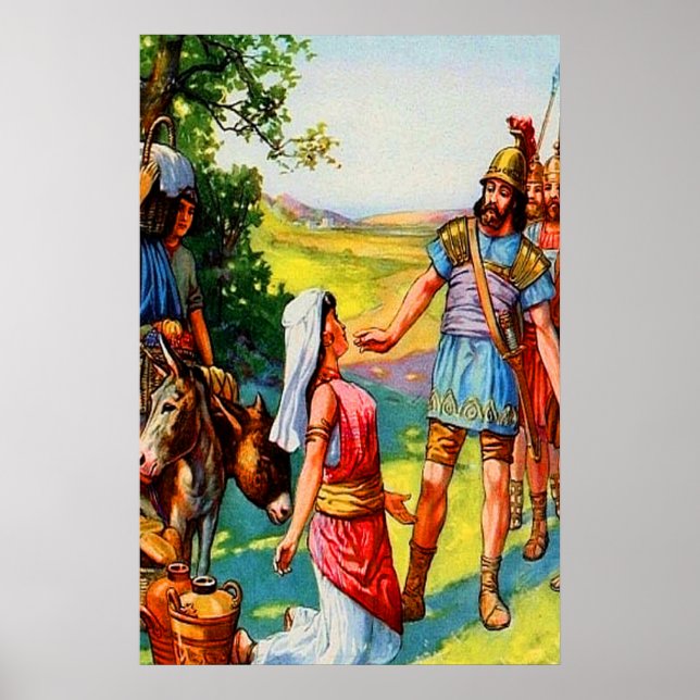 1 Samuel 25 Abigail Asks for Forgiveness poster (Front)