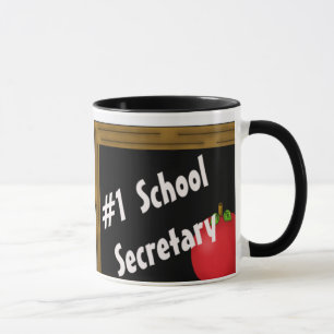 #1 School Secretary Mug