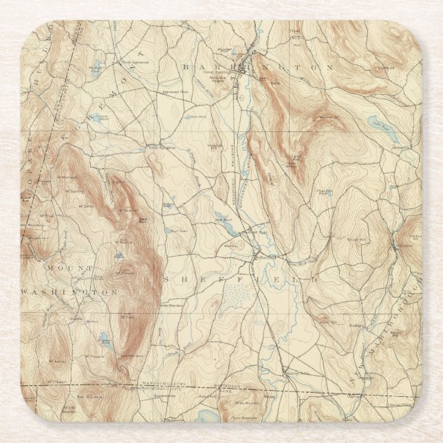 1 Sheffield sheet Square Paper Coaster (Front)