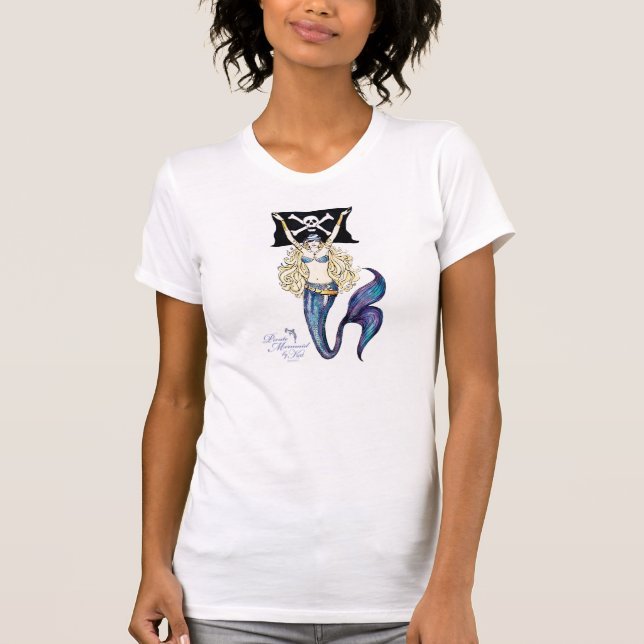 1-sided Pirate Mermaid  T-shirt~ by Kat T-Shirt (Front)