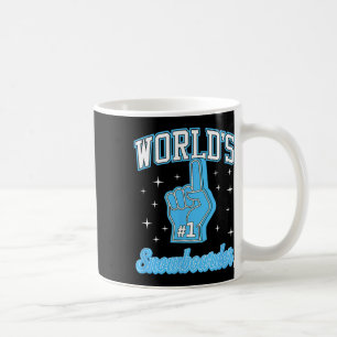 #1 Snowboarder World's Number One Snowboarder Foam Coffee Mug