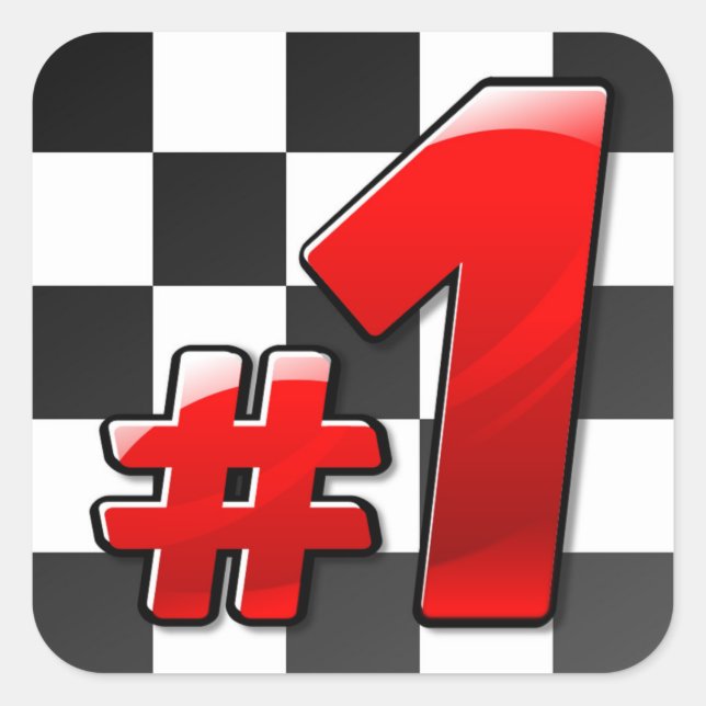 #1 SQUARE STICKER (Front)