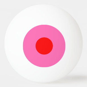 1 Star Ping Pong Ball – Pink and Red.