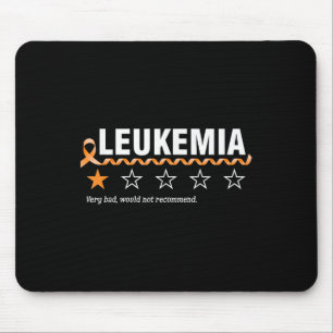 1 Star Rating Leukaemia Awareness Funny Fighter Mouse Pad