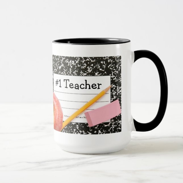 #1 Teacher School Supply Mug (Right)