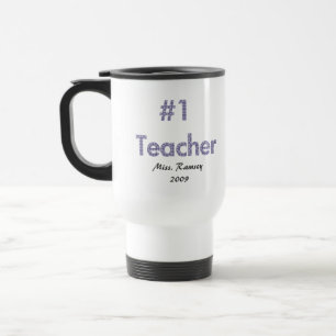 #1 Teacher Travel Mug