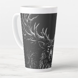 1. The Shadow Stag by BurnsInHell Latte Mug