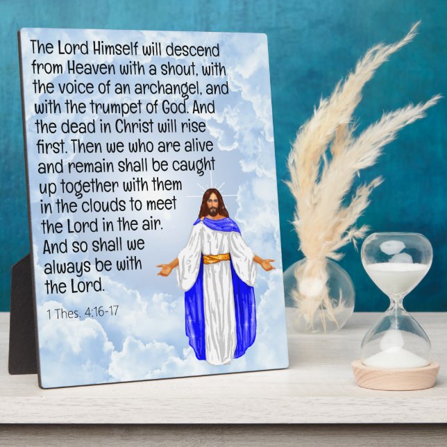 1 Thes. 4:16-17 Plaque (Side)