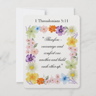 1 Thessalonians 5:11 Holiday Card