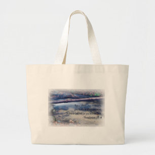 1 Thessalonians 5: 16- 18 Large Tote Bag