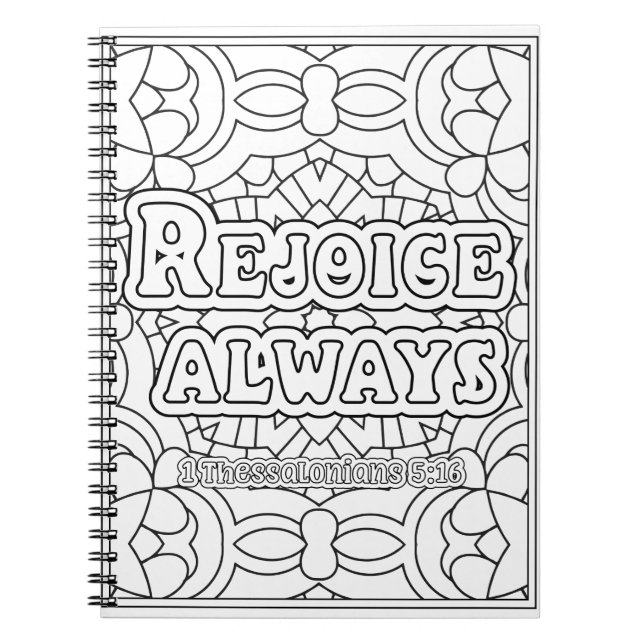 1 Thessalonians 5:16 Notebook (Front)