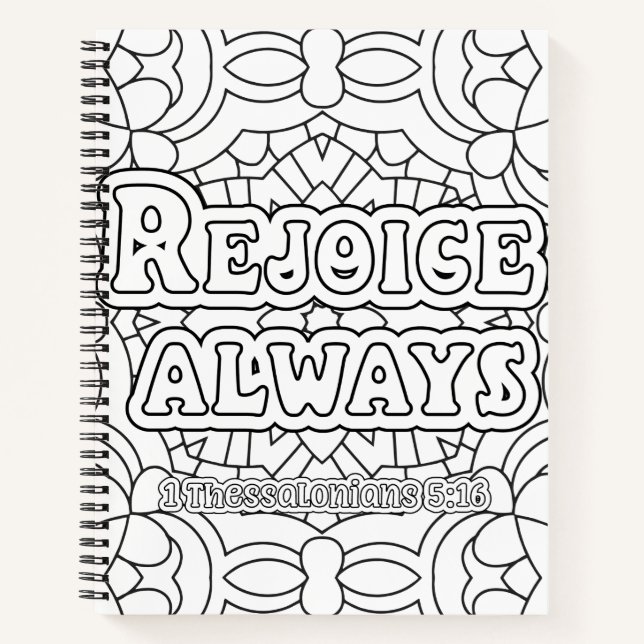 1 Thessalonians 5:16 Notebook (Front)