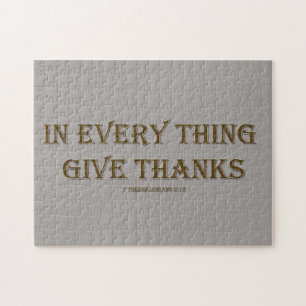1 Thessalonians 5:18  Jigsaw Puzzle