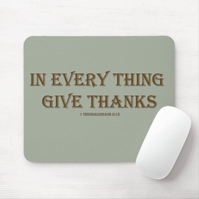 1 Thessalonians 5:18 Mouse Pad (With Mouse)