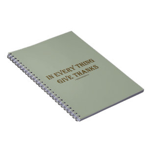 1 Thessalonians 5:18 Notebook