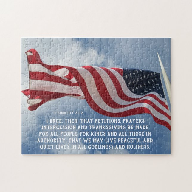 1 Timothy 2:1-2 Prayers... for those in authority Jigsaw Puzzle (Horizontal)